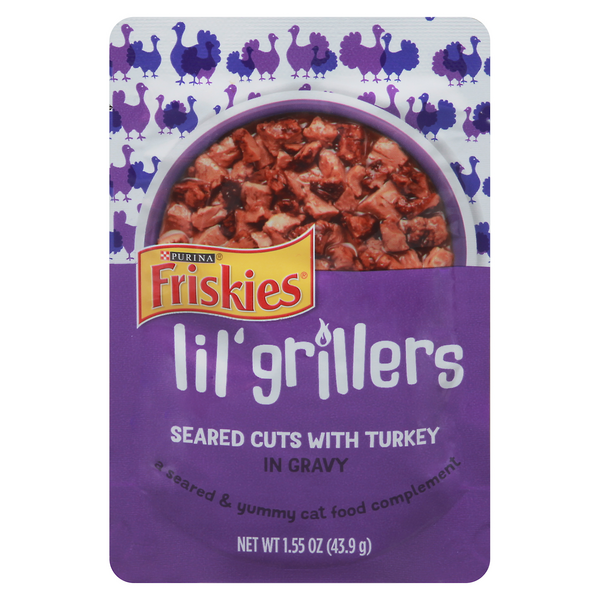Save on Friskies Lil' Grillers Wet Cat Food Complement Seared Cuts w