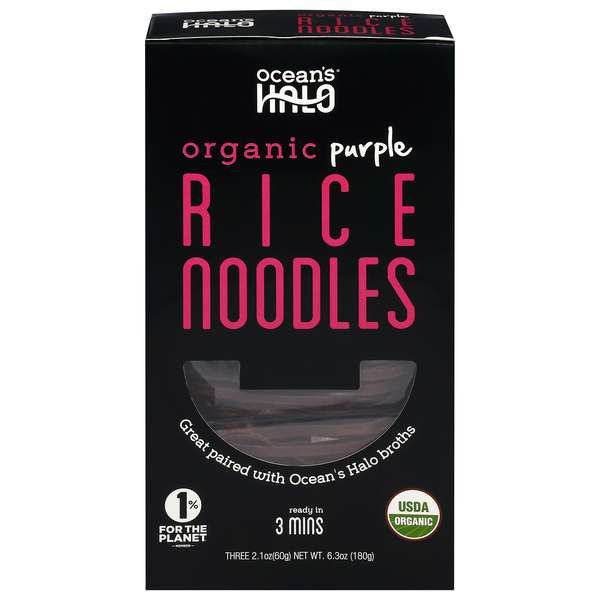 Ocean's Halo Organic Purple Rice Noodles - 3 ct