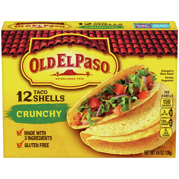 Save on Old El Paso Taco Shells Crunchy Gluten Free 12 ct Order