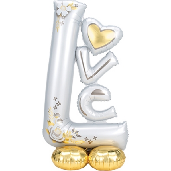 AirLoonz Love Wedding 58 Inch Decorative Air-Filled Balloon