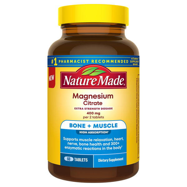 Nature Made Extra Strength 400mg Magnesium Citrate Tablets