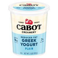 Cabot Creamery Reduced Fat Plain Greek Yogurt