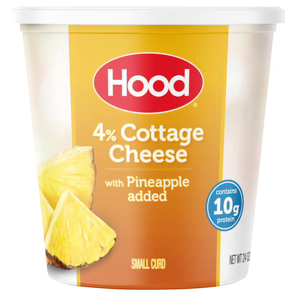 Hood 4% Small Curd Cottage Cheese with Pineapple