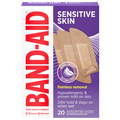 Band-Aid Sensitive Skin Adhesive Bandages Assorted Sizes
