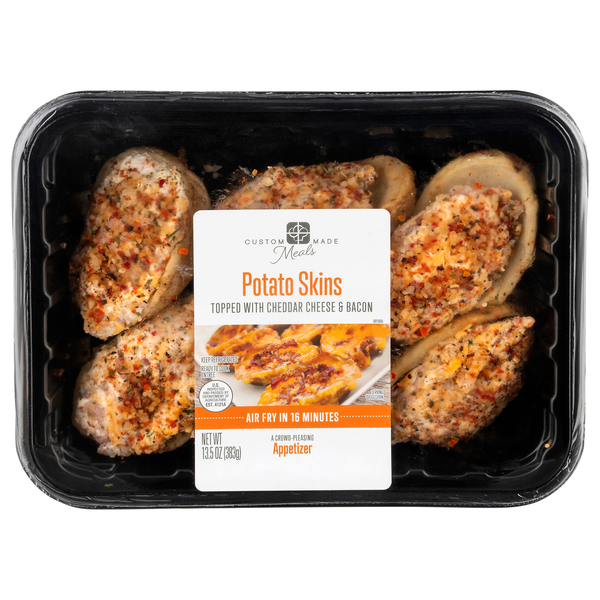 Custom Made Meals Cheddar Cheese & Bacon Potato Skins