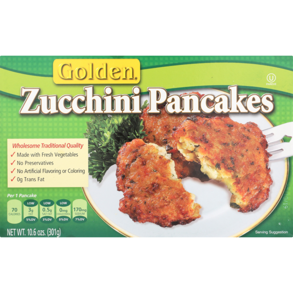 Golden All Natural Zucchini Pancakes- 8 ct Frozen