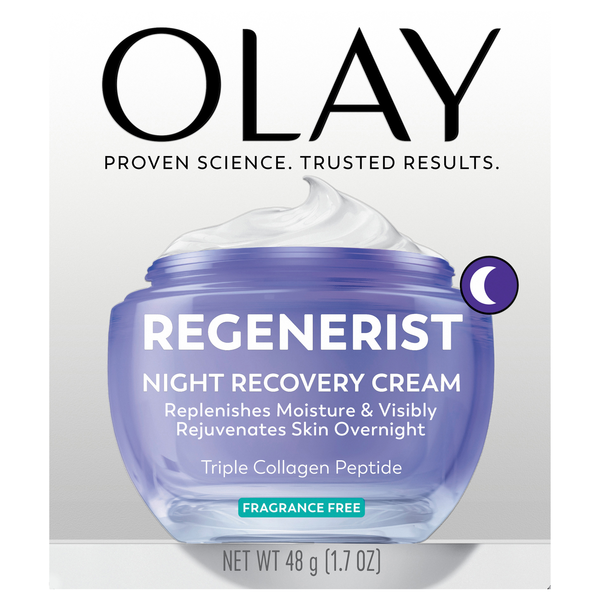 Olay Regenerist Night Recovery Cream Moisturizer Fragrance Free