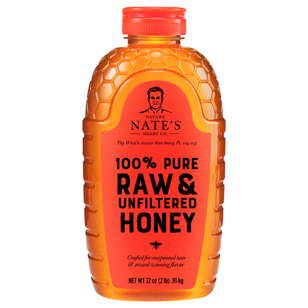 Nature Nate's 100% Pure Raw & Unfiltered Honey