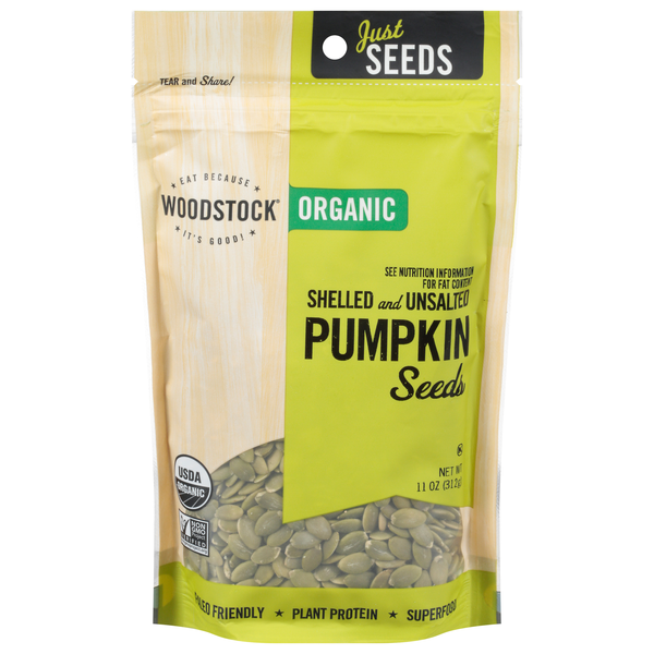 Woodstock Pumpkin Seeds Shelled & Unsalted Organic