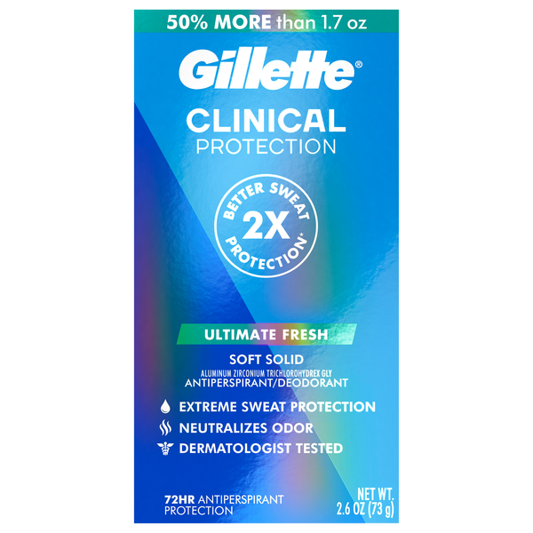 Gillette Clinical Ultimate Fresh Antiperspirant Deodorant Soft Solid