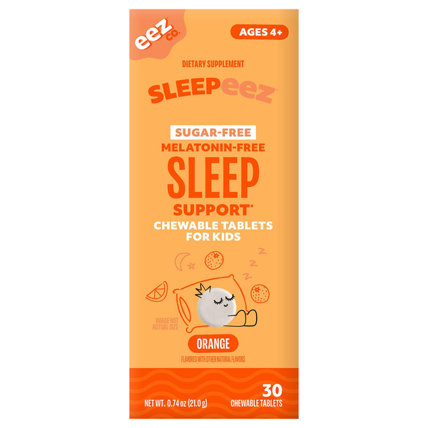 Sleepeez Melatonin & Sugar Free Kids Orange Sleep Support Chewable Tablets