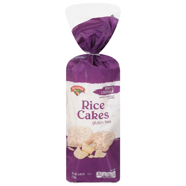 Hannaford Rice Cakes White Cheddar Gluten Free