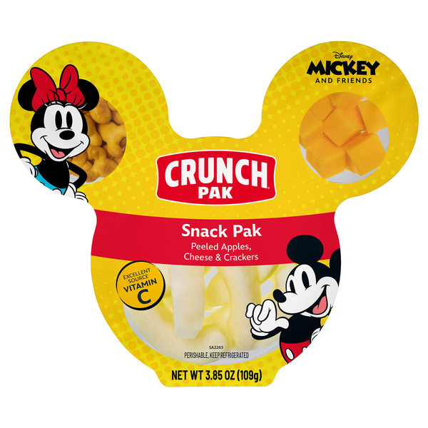 Crunch Pak Disney Foodles Peeled Apples Crackers & Cheese