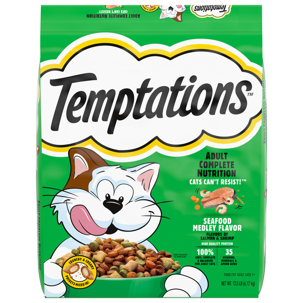 Save on Temptations Adult Cat Food Seafood Medley Order Online Delivery