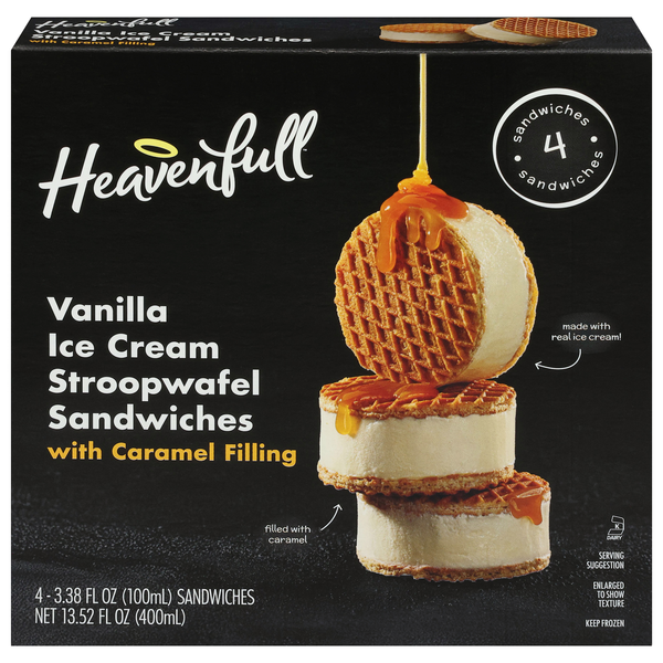 Save on Heavenfull Vanilla Ice Cream Stroopwafel Sandwich w