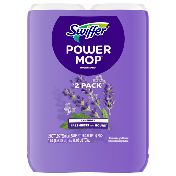 Swiffer PowerMop Lavender Floor Cleaner - 2 ct