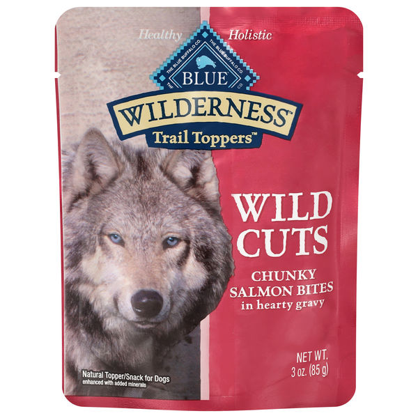 Blue Buffalo Wilderness Trail Toppers Chunky Salmon Bites Dog Snacks