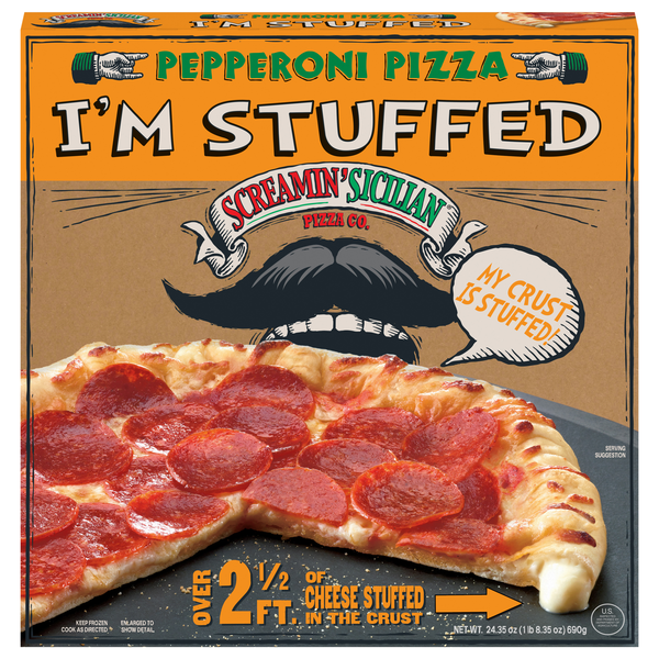 Screamin' Sicilian Cheese Stuffed Crust Pepperoni Pizza Frozen
