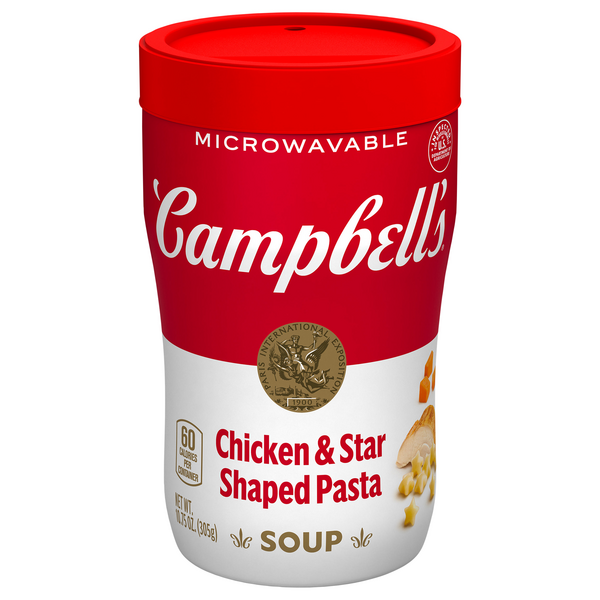 Campbell's Chicken & Stars Sipping Soup Microwavable Cup