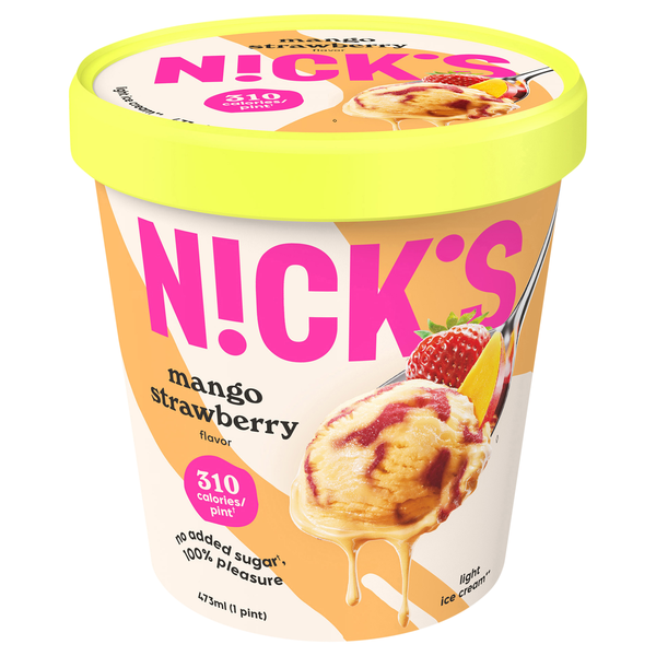 N!ck's No Added Sugar Light Mango Strawberry Ice Cream