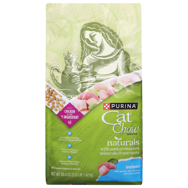 Save on Purina Cat Chow Naturals Indoor Chicken & Turkey Adult Dry