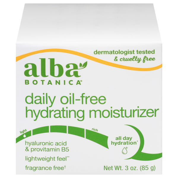 Alba Botanica Hawaiian Moisturizer Oil-Free Hypo-Allergenic Aloe/Green Tea