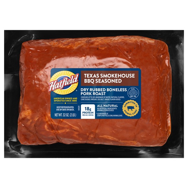 Hatfield Texas Smokehouse Dry Rubbed Marinated Boneless Pork Roast