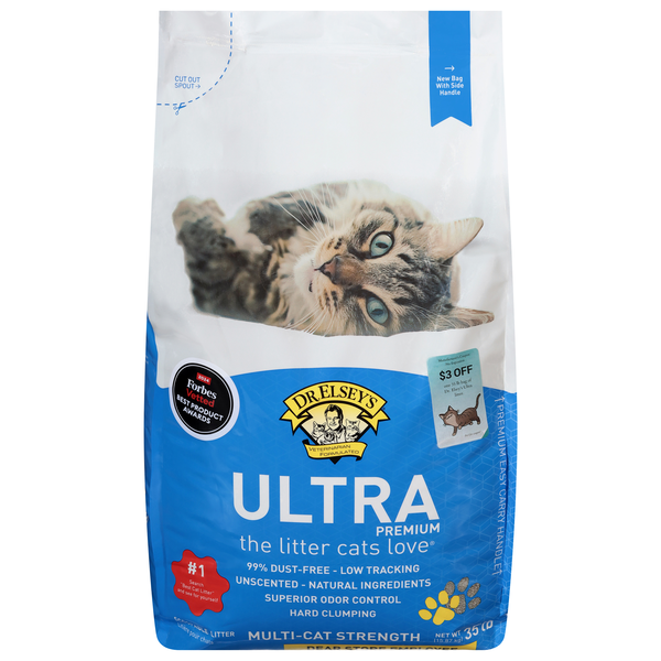 Dr. Elsey's Ultra Premium Strength Scoopable Multi-Cat Litter