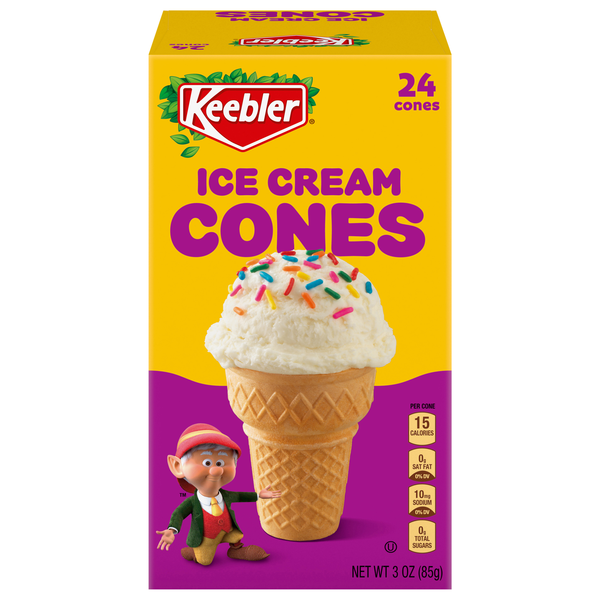 Keebler Ice Cream Cones - 24 ct