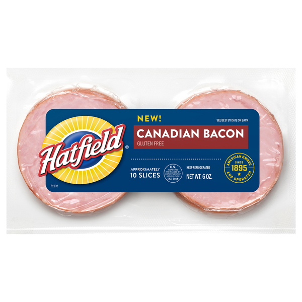 Hatfield Gluten Free Canadian Bacon Sliced