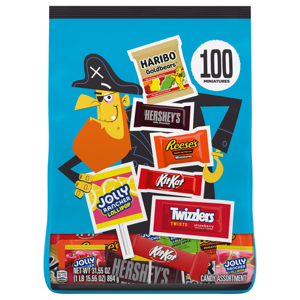 Hershey's Miniatures Assorted Halloween Candy - 100 ct