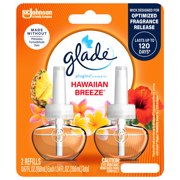 Glade plugIns Hawaiian Breeze Scented Oil Refills - 2 ct