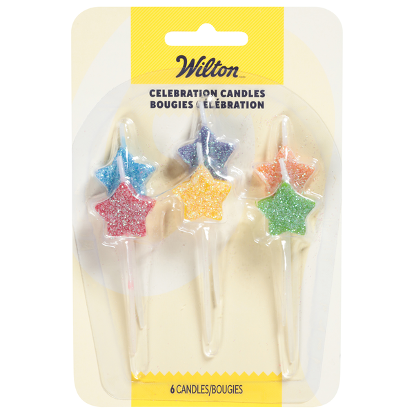 Wilton Star Pick Birthday Candles