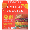 Actual Veggies Sweet Potato Veggie Burger w/Chickpea & Quinoa - 4ct Frozen