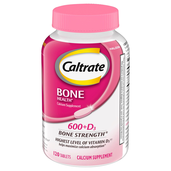 Caltrate Bone Health Calcium 600 + Vitamin D Supplement Tablets