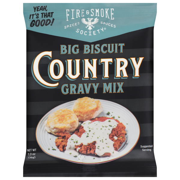 Fire & Smoke Society Big Biscuit Country Gravy Mix Packet