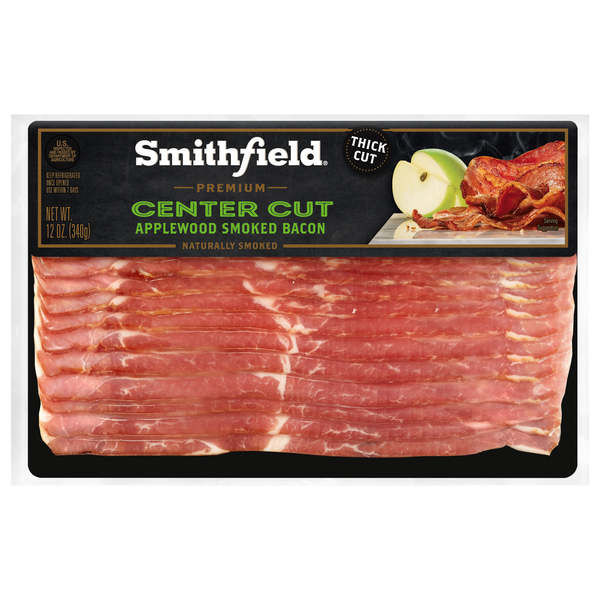 Smithfield Premium Applewood Smoked Center Cut Bacon Sliced