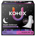 Kotex Night Defense Extra Heavy Ultra Thin Overnight Pads + Wings