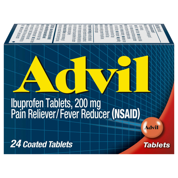 Advil Ibuprofen Pain Relief 200 mg Coated Tablets
