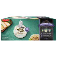 Fancy Feast Medleys Shredded Fare Collection Variety Wet Cat Food - 12 ct