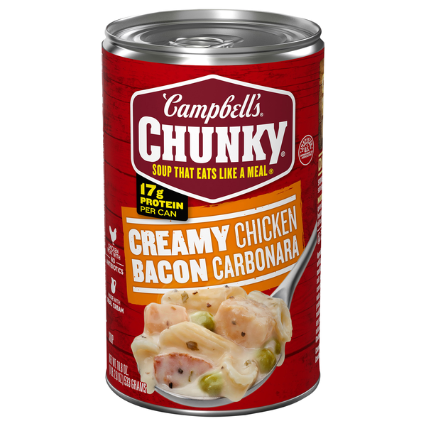 Campbell's Chunky Creamy Chicken Bacon Carbonara Soup