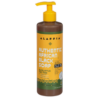 Alaffia Authentic African Black Soap Eucalyptus Tea Tree Body Wash