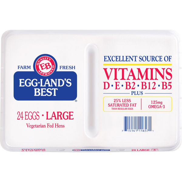Eggland's Best Vegetarian Fed Large White Eggs