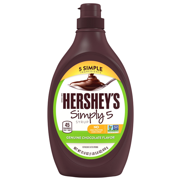 Save on Hershey's Simply 5 Syrup Genuine Chocolate Flavor Order Online Delivery Stop & Shop