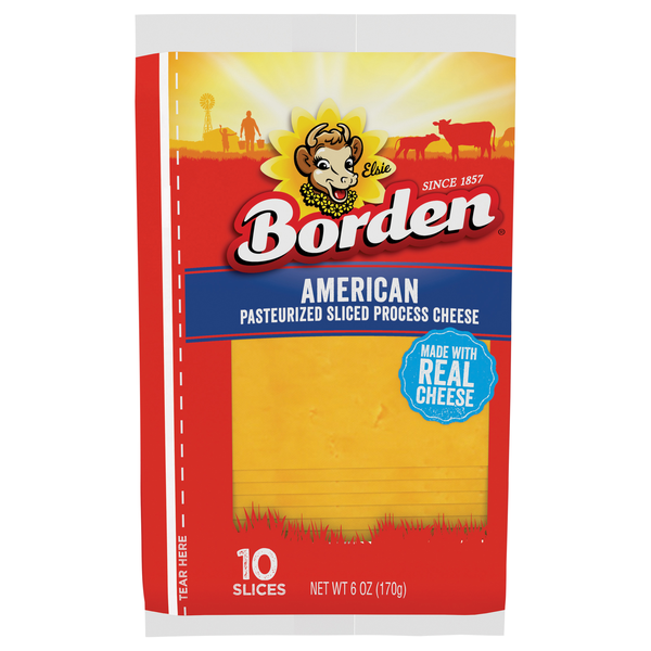 Borden American Cheese Slices - 10 ct
