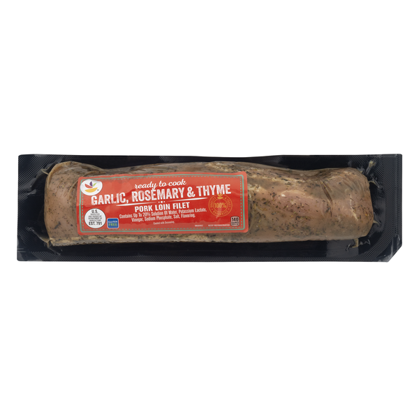 Giant Garlic Rosemary & Thyme Marinated Pork Loin Fillet