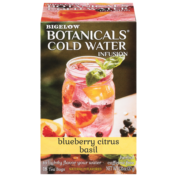 Bigelow Botanicals Cold Water Infusion Blueberry Citrus Basil Tea Bags