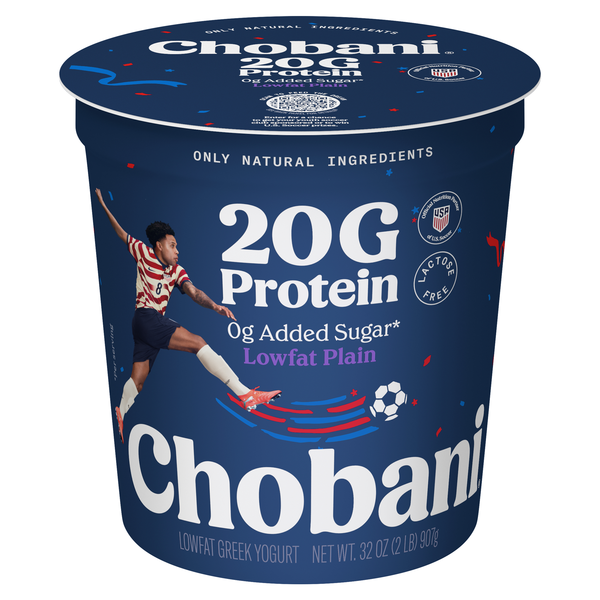 Chobani 20g Protein Lowfat Plain Greek Yogurt