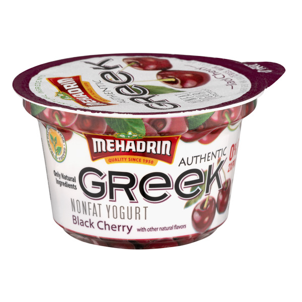 Mehadrin Non Fat Black Cherry Greek Yogurt