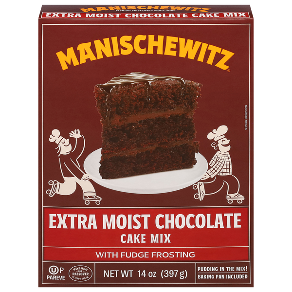 Manischewitz Extra Moist Chocolate Cake Mix w/Frosting Kosher For Passover